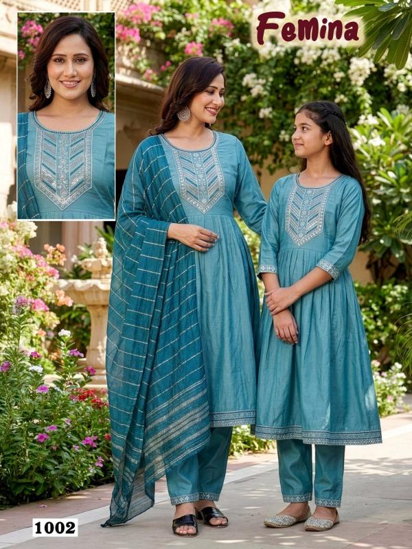 Desi kudi femina mother daughter duo kurtis wholesale